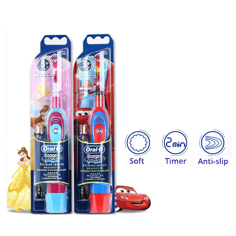 

Зубная щетка Oral B Электрическая с мягкой щетиной и таймером, 100% водонепроницаемая
