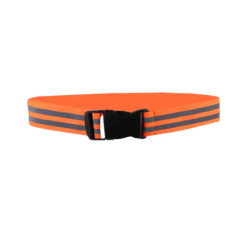 Светоотражающий ремень безопасности с высокой видимостью для ночного бега, прогулок, езды на велосипеде, спортивного дорожного движения, предупреждающий о безопасности на открытом воздухе - Цвет: Orange