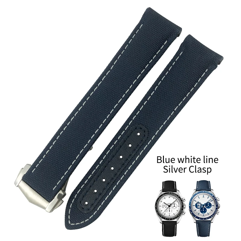 19mm 20mm Nylon Canvas Watch Strap For 