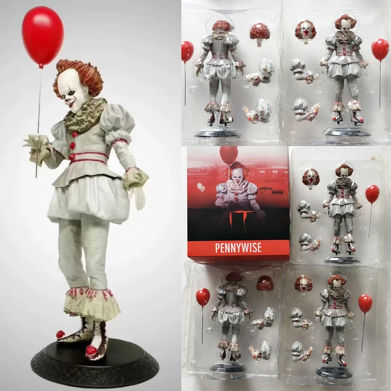 9 дюймов новая статуя Стивен Кинга сменная голова Pennywise фигурка Коллекционная модель игрушки