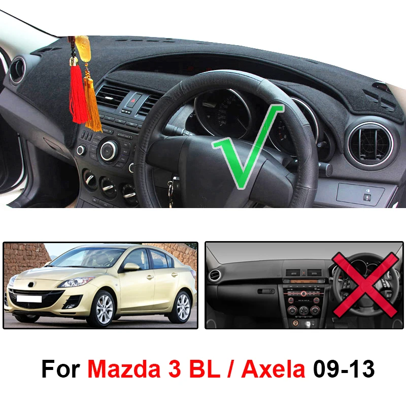 Xukey для Mazda 3 M3 BL 2009 2010 2011 2012 2013 автомобильной приборной панели автомобиля крышка тире коврики приборной панели коврик ковер анти-УФ анти-скольжения