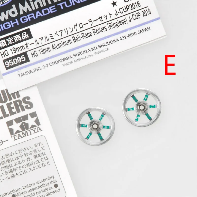 

2PCS HG 19mm CNC Aluminum Ball-Race Guide Roller 95095 For Tamiya Mini 4WD Racing Car Model Japan Cup 2016 Version Spare Part