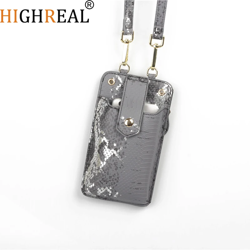 Fashion Crocodile Pattern Leather Phone Wallet Mobile Bag Small Crossbody Case Credit Card | Багаж и сумки