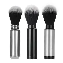 Крем для бритья портативная Мужская щетка для бороды с алюминиевой ручкой съемная щетка для бритья для домашнего использования в путешествиях щетка для лица