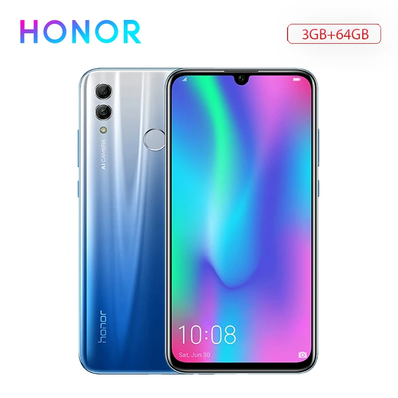 Honor 10 Lite глобальная Версия Мобильный телефон 3 Гб 64 Kirin 710 Восьмиядерный 6 21 'པMP