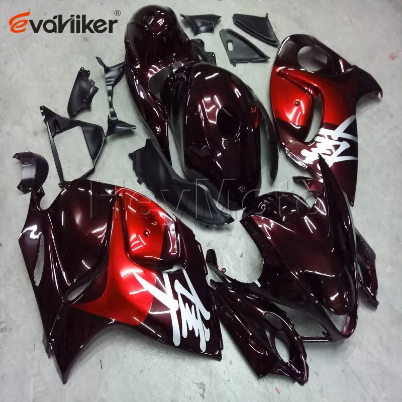 Изготовленный на заказ мотоцикл капот для GSX-R1300 2008 2009 2010 2011 2012 2013 мотор Fairingr+ литья под давлением красный - Цвет: E