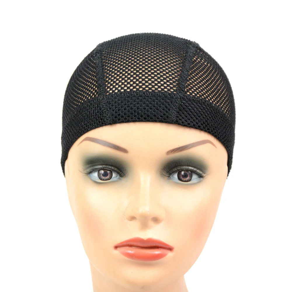 Big Hole Mesh Dome Wig Cap Hair Nets Large Hole Black Dome Caps To Make