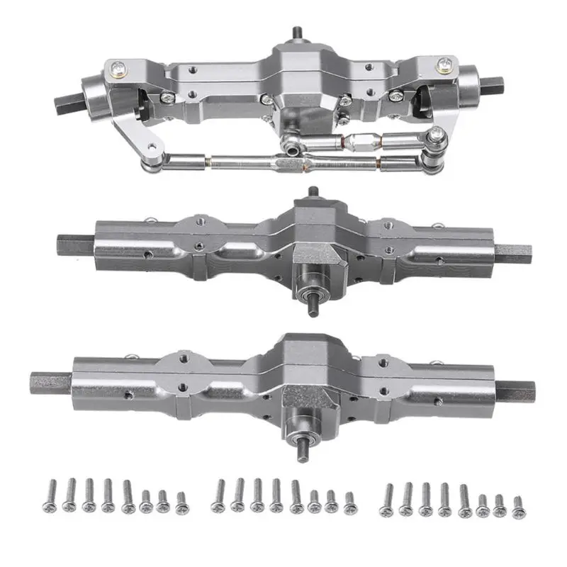 

Metal Upgrade Accessories Front and Rear Axle Assembly for WPL B1 B14 B24 C14 C24 B16 B26 B36 RC Model Cars 634F