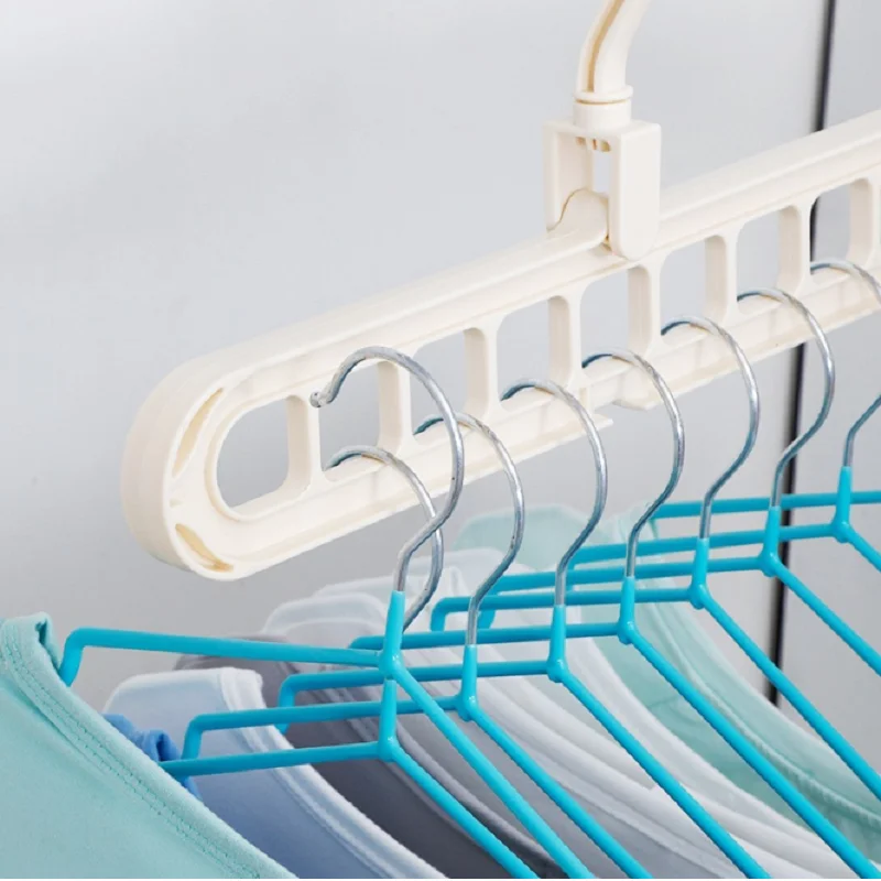 New Triangle 9-Hole Space-saving Magic Clothes Hanger Closet Organizer  Multi-functional 360° Rotating Magic Hanger Drying Racks - AliExpress