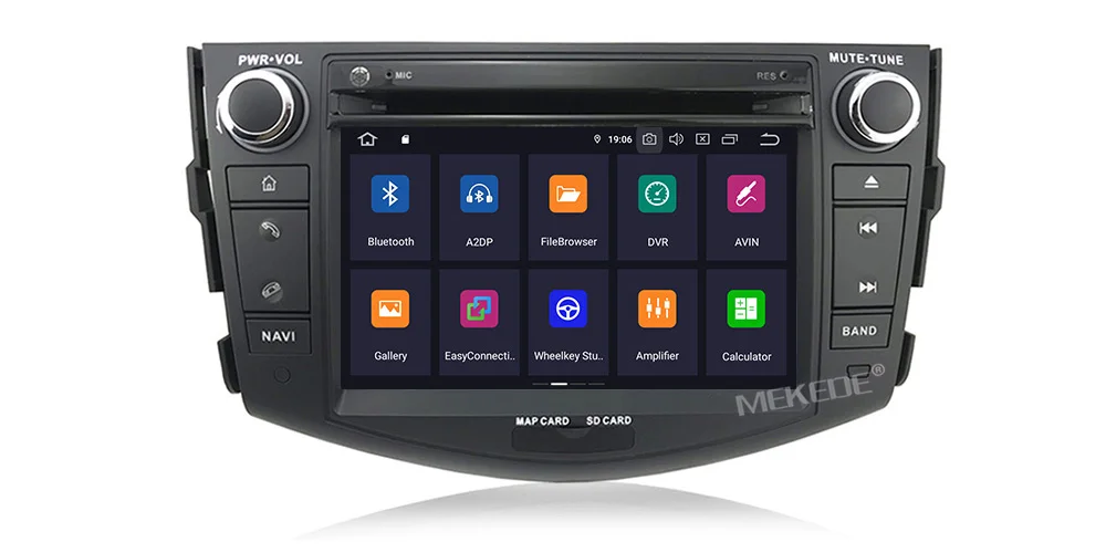 HD 4+ 64G PX5 Android 9,0 Автомобильный dvd плеер для Toyota RAV4 для Toyota Previa Rav 4 2007 2008 2009 2010 2011 2 din 1024*600 с gps навигацией, Wi-Fi, 8 ядер