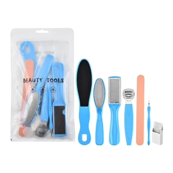 

Professional 8pcs/set Pedicure Tool Foot Care File for Feet Heels Toe Cuticle Kit File Pedicure Set Beauty Pusher Remover Tool