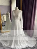 Vestidos Boho Bridal Long Sleeve Wedding Dresses A Line 2024 Robe Longue Simple Beach Chiffon Long Wedding Gowns Customized 5