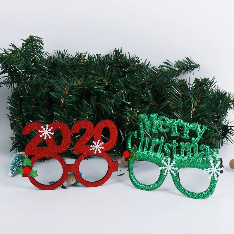 Cyuan рождественские украшения для домашнего декора новогодние очки повязка на голову фоторамка реквизит для детей рождественские подарки реквизит для фотосессии Navidad