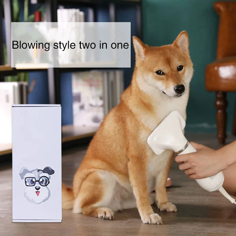 

Pet Hair Dryer And Comb Portable Home Pet Grooming Hair Dryer With Slicker Brush Pet Cat Dog Hairbrush Dog Comb Pet Supplies