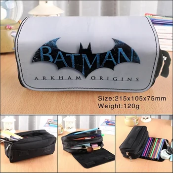 

Superhero Batman Pencil Case Zipper travel Cosmetic Bags Boy Girl Student Penbag Cartoon Multifunction Makeupbag Stationery Gift