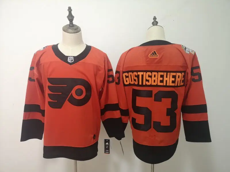 New Philadelphia Carter Hart Sean Couturier Ivan Provorov Claude Giroux Nolan Patrick Shayne Gostisbehere Travis Konecny jerseys - Цвет: Зеленый