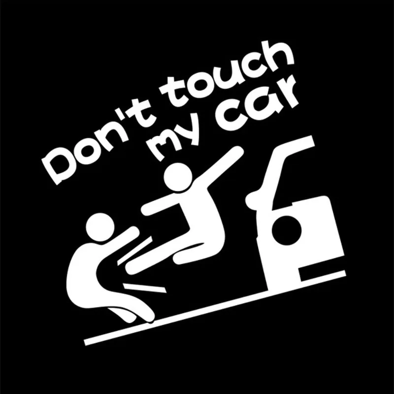 Cartoon Don't Touch My Car Funny Sticker Vinyl Decal Cars Truck Window Bumper Decor Auto Accessories | Автомобили и мотоциклы