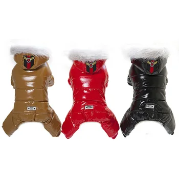 

Winter Pet Dog Jumpsuit Warm Dog Clothes Soft Thickening Clothing Puppy Coat Ski Suit For Small Dogs Pet Apparel Outfit