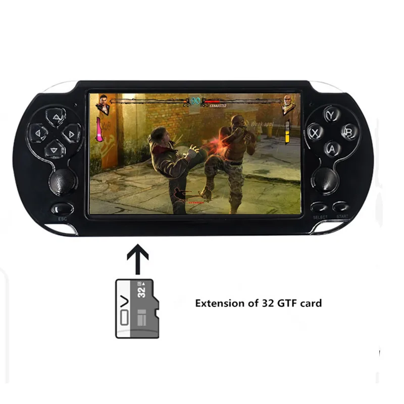 2019 version X7/X9 Plus Handheld Game Player 5.1 Inch HD  8G ROM Built in 10000 Games TV Output Multimedia Video Game Console