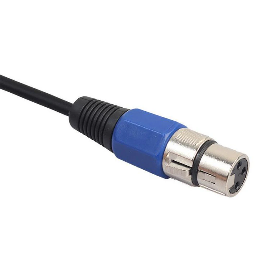 1.5 m 3 Pin XLR Female to 3.5mm Male Stereo Plug-In Audio Conversion Connector Adapter for Microphone Speaker Mixer