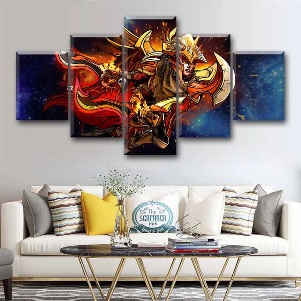  5 Pieces Canvas Painting DOTA 2 Invoker Home Decor For Living Room Printed Wall Art Game Poster Mod