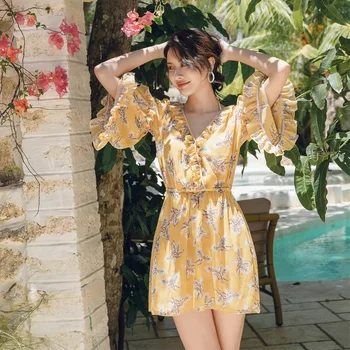 

2020 Women Printed Bikini Set Push Up Bathing Suit with Cover Up Swimming Beachwear Summer Sexy Swimsuit Biquinis Holiday Wear