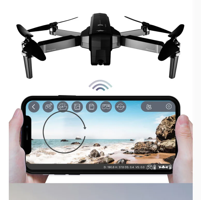 

Profession Brushless Smart Double GPS Return Folding Unmanned Aerial Vehicle High-definition Aerial Camera Remote Control Aircra