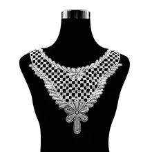 Emboidery воротник для шеи diy поддельные съемные воротники водорастворимые Женская бутоньерка трехмерные кружевные аксессуары