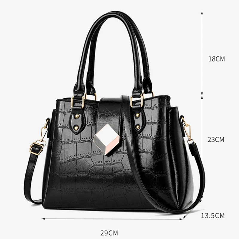 

Autumn and Winter New Large Handbag European and American Style Stone Pattern Killer Bag Designer Handbag Quality 2019 Woman Bag