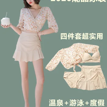 

Swimwear For Women Separate Swimsuits Woman 2019 Mayo De Bain Femme Women's Swimsuit With Push Up New Bikini Skirt Three Piece