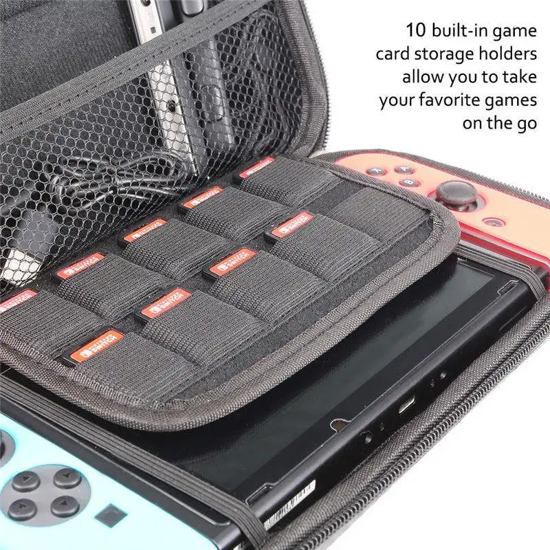 Сумка для путешествий BEESCLOVER, сумка для хранения, сумка для пульта NS Switch, портативный жесткий чехол d25