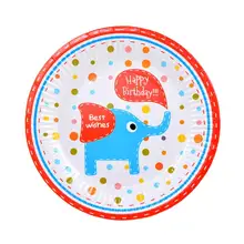 10 стиль 6 шт./упак. День рождения Свадьба одноразовые лотки для бумаг мультфильм вечерние принадлежности