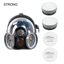 Новая промышленная противогаз, респиратор, двойной фильтр, маска для лица, для окрашивания, распыления, силикагель, маска с фильтрующим картриджем