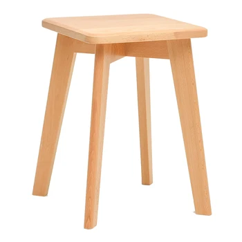 

Solid Wood Stool Fashion Makeup Dressing Stool Creative Square Stool Living Room Table Stool Home Small Bench