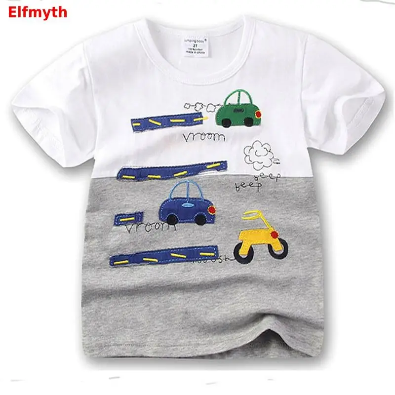Футболка для мальчиков футболка с изображением автомобиля Camiseta Koszulka летний топ Koszulki Meskie, детская одежда футболка Enfant