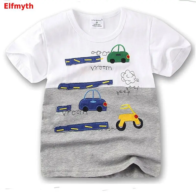 2020 футболка для мальчиков с изображением автомобиля Camiseta Koszulka летний топ
