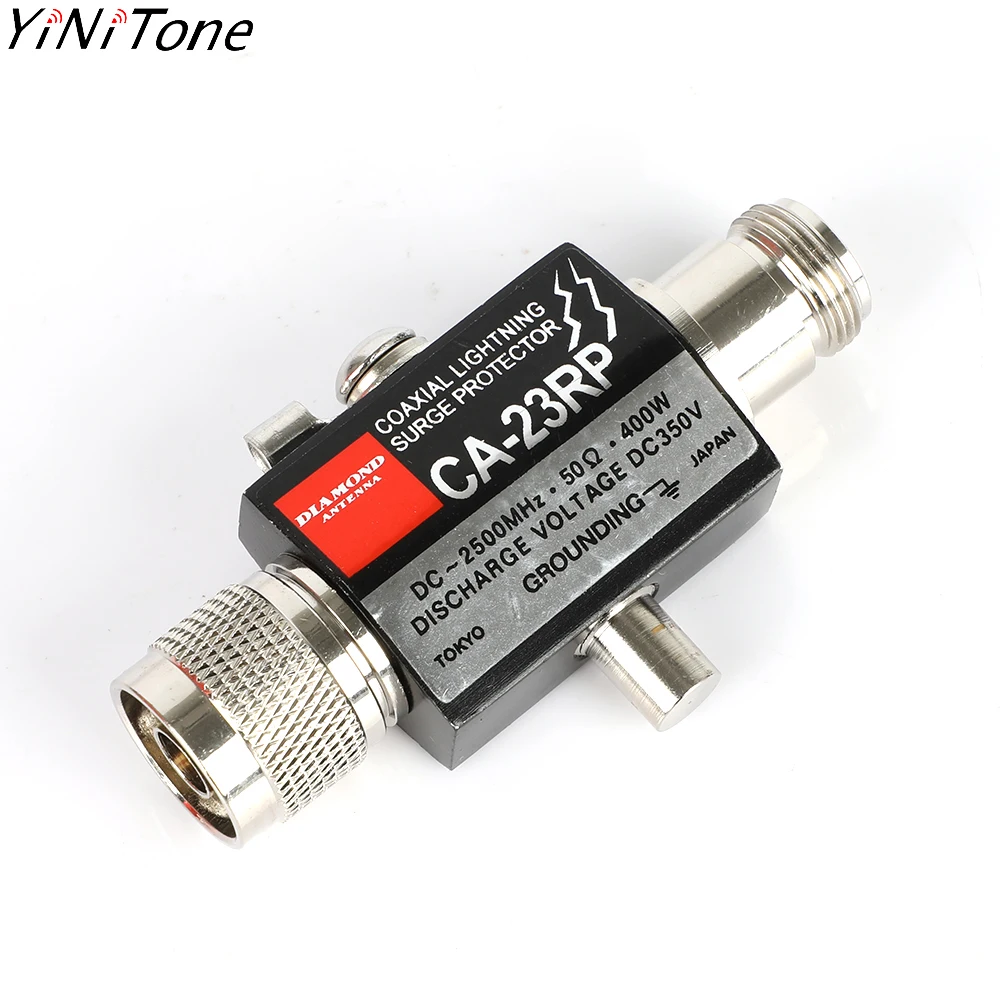 CA-23RP 0-2.5GHZ 400W 50ohm DC-2500MHz N Connector Coaxial  Arrestor Lightning Surge Protector N-Male Plug to N Female