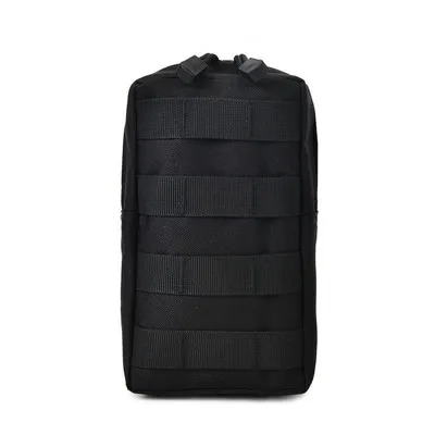 600D Оксфорд тактический военный поясной пакет Открытый Камуфляж сумка водонепроницаемый телефон карман страйкбол поясная сумка спортивные аксессуары - Цвет: Black bag