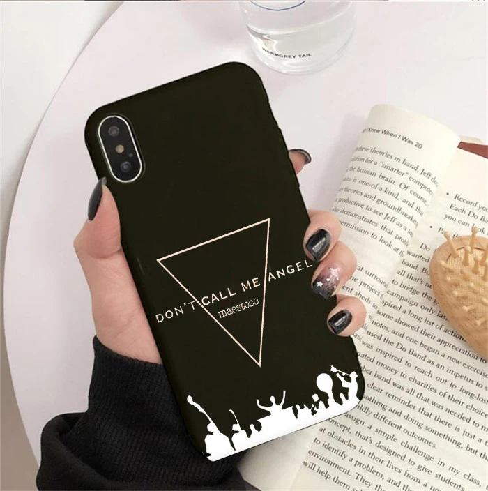 Ариана Гранде Don't Call Me Ангел Цветной Мягкий силиконовый чехол для iPhone 6/6s, i11 pro7/8, 7 Plus/8 Plus, X, K, XS, XR, XSMax