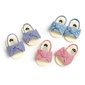 

Baby Girls Bow Breathable Anti-Slip Summer Shoes Sandals Toddler Soft Sole First Walkers Shoes Baby Shoes NEW
