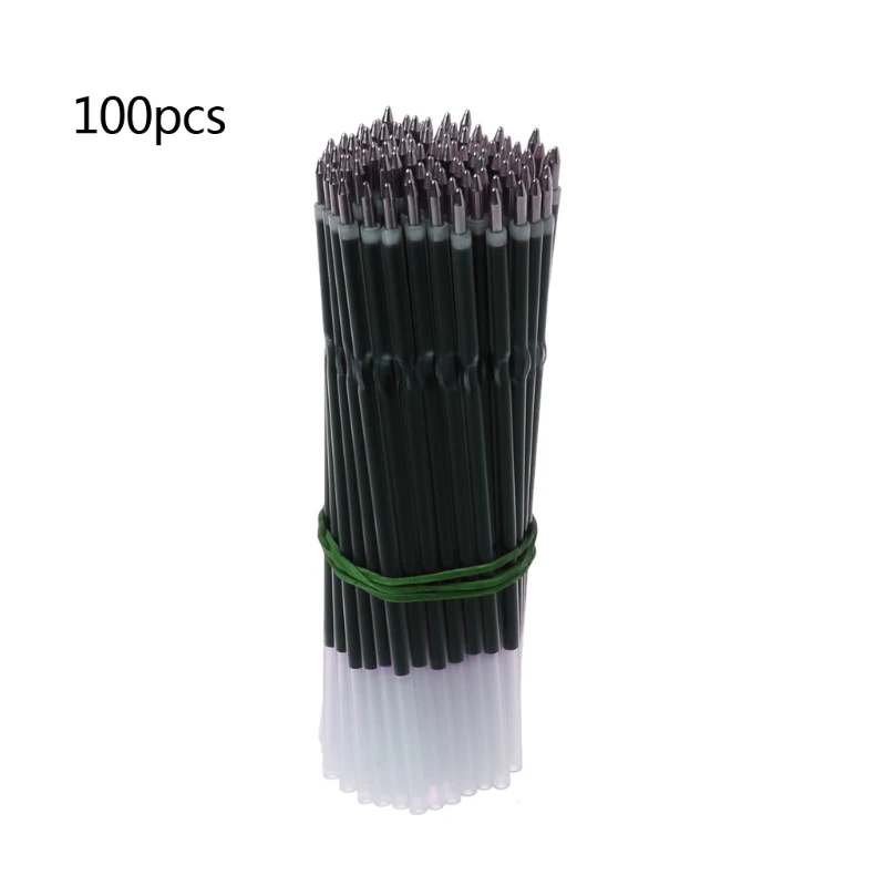 

100Pcs 0.7mm Ballpoint Pen Refill Black Blue Red Stationery School Office Supply D08A
