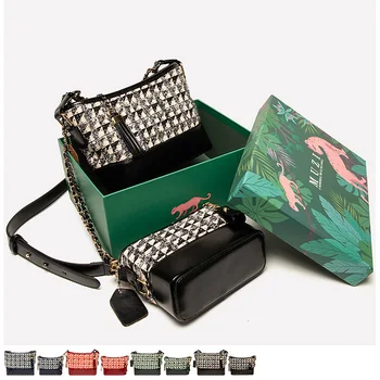 

Women Hot Selling Wandering Handbag Rhomboggan Pattern Zipper Quality Luxury Designer High Capacity Chain Shoulder Crossbody Bag