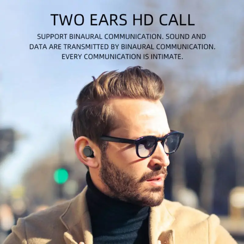 Bluetooth 5,0 Беспроводной наушники стерео звук спортивные наушники с зарядный чехол hi-fi звук 3D объемного звучания