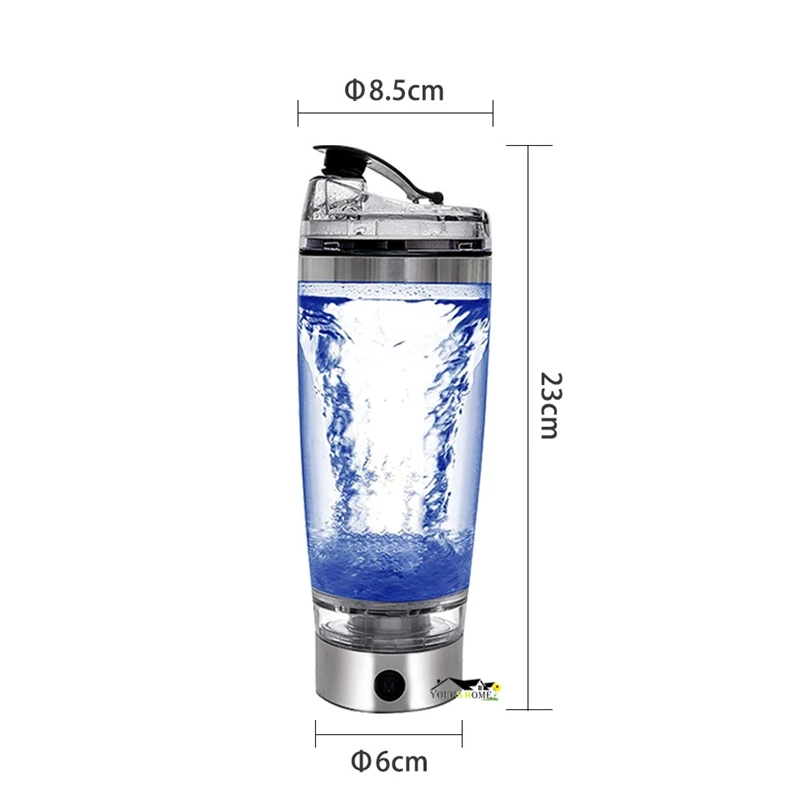 600ml Electric Cocktail Boston Shaker Usb Automatic Protein Shaker