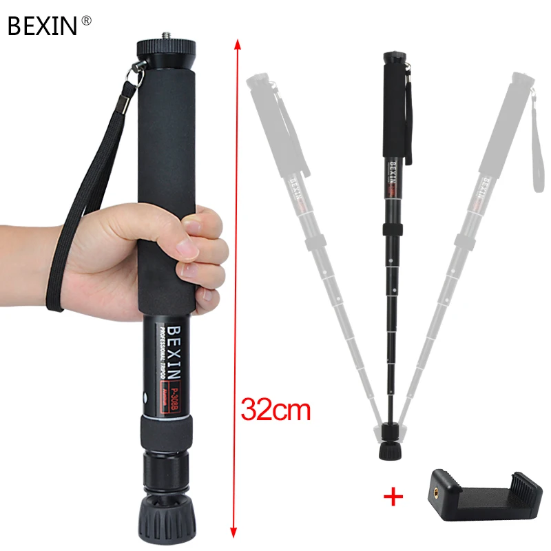  BEXIN Tripod monopod camera stand stick monopod dslr portable lightweight camera monopod video supp