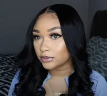 Transparente pelucas de encaje de la peluca de la onda del cuerpo de 13x4x1 frente de encaje pelucas de cabello humano Pre arrancó parte de encaje peluca para las mujeres negras Wondergirl