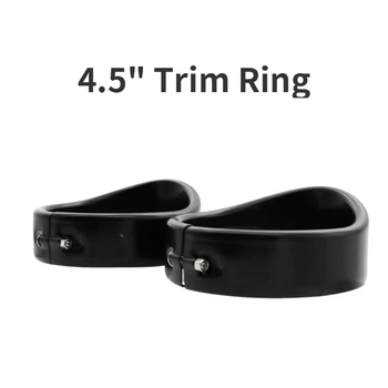 

Pair 4.5Inch 4 1/2 Motorcycle LED Passing Fog Light Visor Style Trim Ring for FLHTCU Ultra Classic Electra Glide