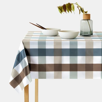 

PVC Rectangle Tablecloth Spill-Proof Water-Proof Oil-Proof Stain Resistant - Wipe Clean Table Cover for Kitchen and Dining Room