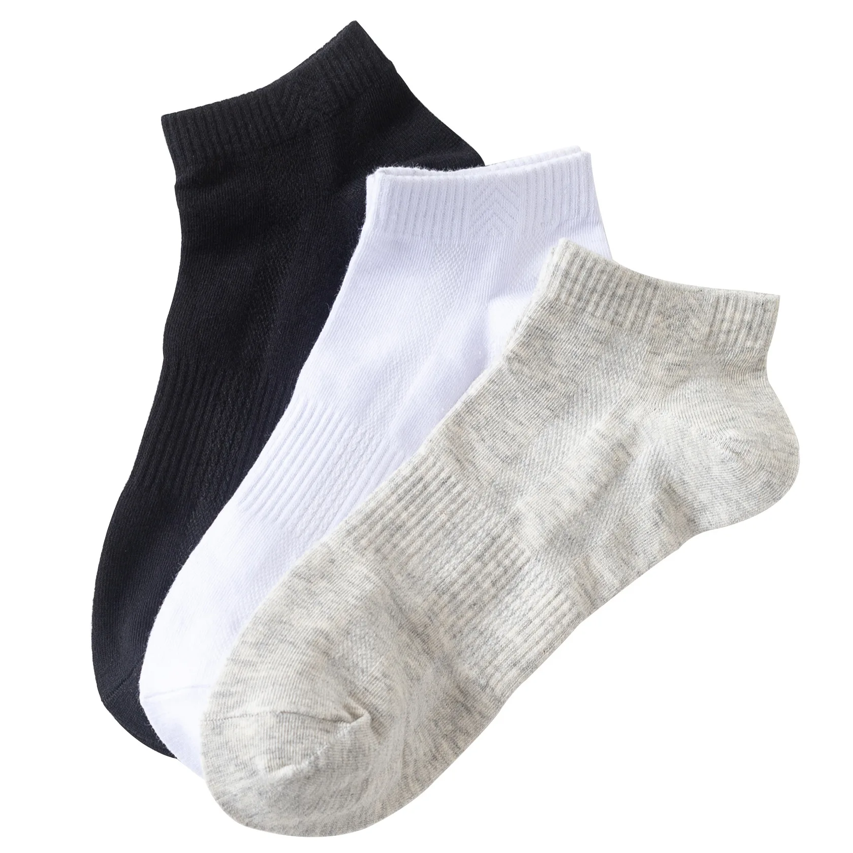 6 Pairs Spring Summer Mesh Ship Socks Men Pure Color Male Boy Waist Breathable Low Cotton Popular Durability Wholesale