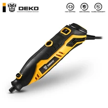 DEKO DKRT01 220 в мини-шлифовальная машина с переменной скоростью, электрический шлифовальный инструмент для полировки, сверления, роторный инструмент с аксессуарами